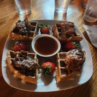 Chicken and waffles