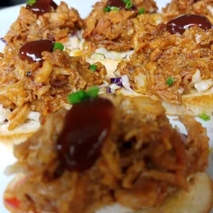 Pulled pork crostini&apos;s
