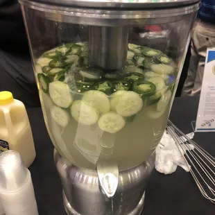 Cucumber and fresh jalapeño lemonade