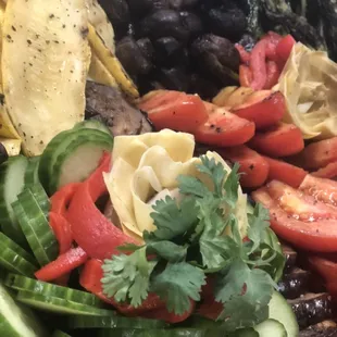 Fresh vegetable display