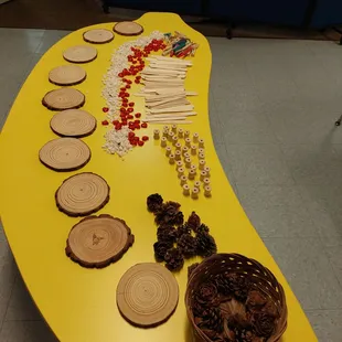 Our Loose parts activities set up for the preschoolers.