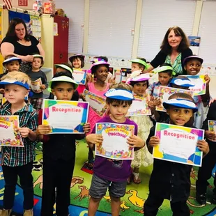 KLC Graduation Day Party Celebration with kids and their parents.