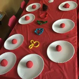 Preschool I class ready for  class project.