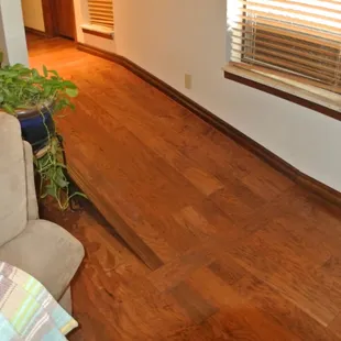 Take a look at this new wood floor!