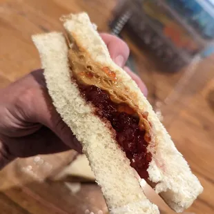 PB&amp;J - thumbs up from our 5 year old!