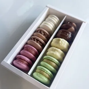 a box of macarons
