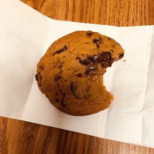 Delicious chocolate chip cookie!