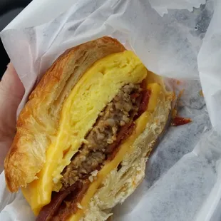 The Hangover breakfast sandwich