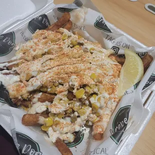 Elote fries   delicious and looks so good