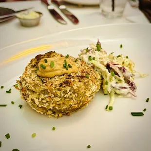 Vegan Chickpea &amp; Artichoke "Crab" Cake