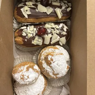Eclairs and Crème Puff