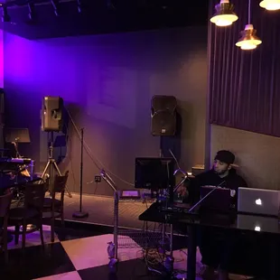 The stage is waiting