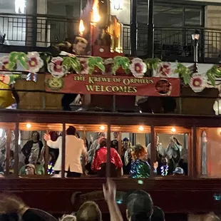 Krewe of Orpheus passing by