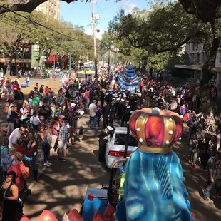 Coming down St Charles