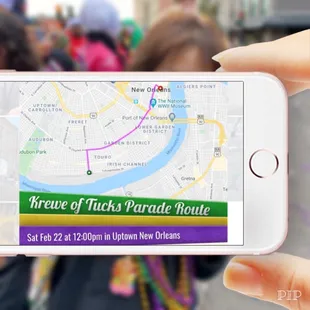 02.22.20 Krewe of Tucks parade route