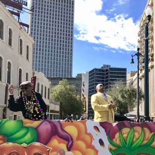 Filmmaker Spike Lee as Zulu's grand marshall at Mardi Gras 2018
