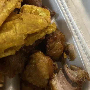 Fried pork inside