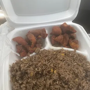 Grio with rice Dijon