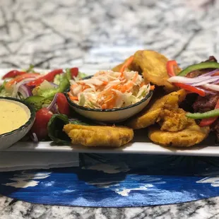 a platter of food