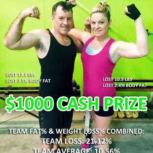 Winners of a fitness challenge here in Kansas City!!