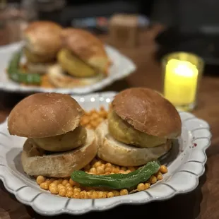 two sandwiches on a plate