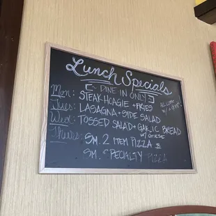 Lunch Specials