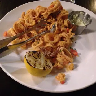 Calamari - took this one after we started to eat it. Best calamari I've ever had!