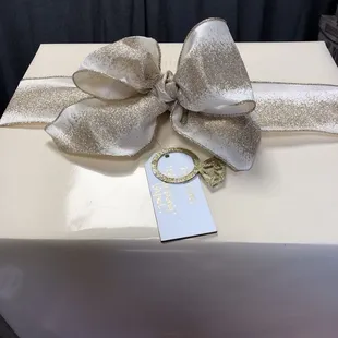 This is the large package Kris just did for me. It is a wedding present. Love the tag too!