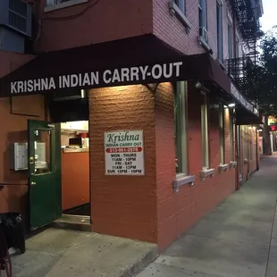 outside