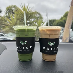 Matcha Latte and Butter Rum Toffee