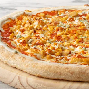Tatonka-chicken tossed in Frank&apos;s red hot, blue cheese, red hot, sauce, ranch, mozzarella