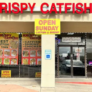 the front of krispy catfish