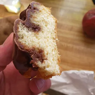 Buttermilk donuts cross section