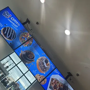 a display of krispy kreme doughnuts