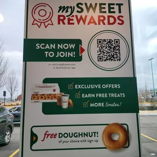 Sign up for rewards using QR code is tech savvy