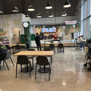 business front - located inside amazon fresh, no drive thru, not baked on site