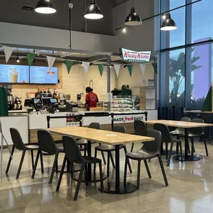 the interior of krispy kreme