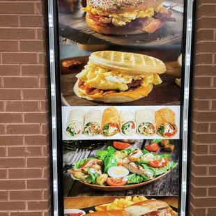 a sandwich and waffle sandwich