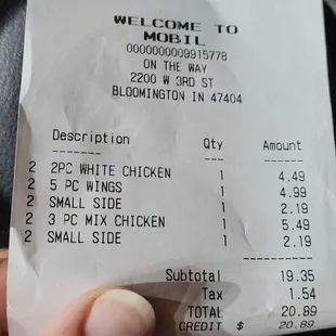 a person holding a receipt