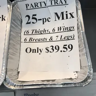 Party tray