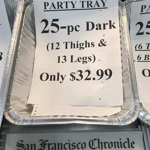 Party tray