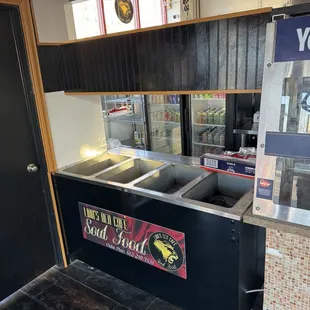 Remodeled to display soul food items