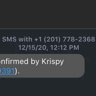 a text message