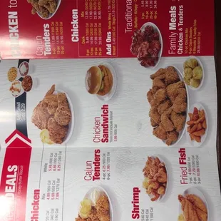 Paper menu front