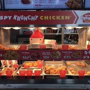 We ordered chicken wings - and they fried them up fresh for us!