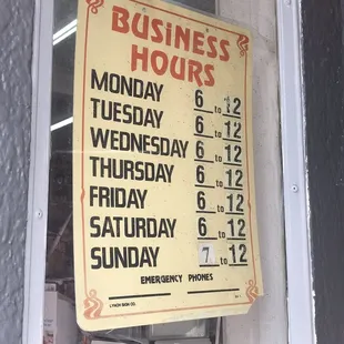 Hours of the liquor store is hours of the restaurant. They did say, however, breakfast is served pending staffing and customer demand.