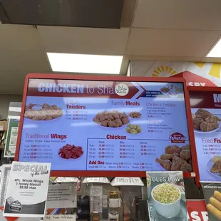 chicken menu! love that you can get dark/white/mix meat - we get dark everytime! and it's cheaper!