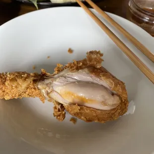 look at that cajun sauce inside! SO GOOD