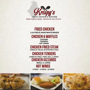 Just a few items from the menu!! Not including the amazing fried ice cream!!!!!