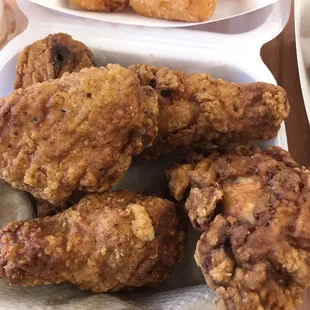 Hot wings. Fried Mac n cheese